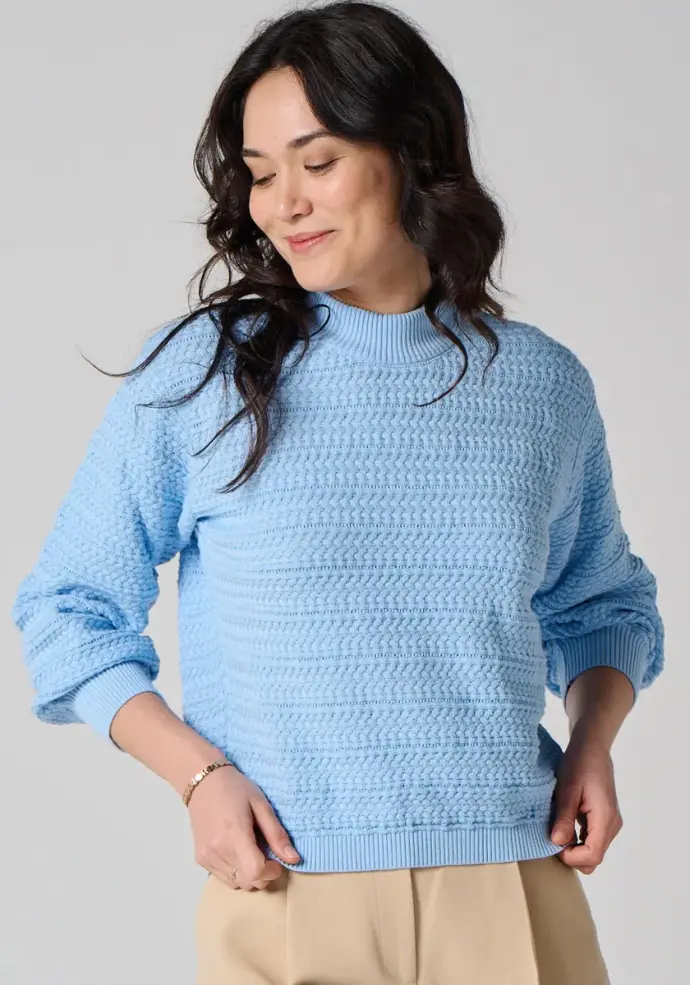 Pull col polo en coton doux pour Femme | FR